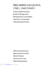 AEG Oko-Santo 1762 i Operating Instructions Manual