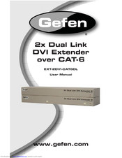 Gefen EXT-2DVI-CAT6DL User Manual