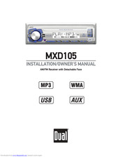 Dual MXD105 Installation & Owner's Manual