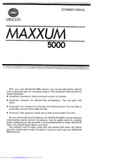 Minolta Maxxum 5000 Owner's Manual