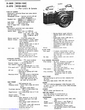 A4-Product Brochure Minolta X-300 Film Camera 
