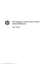 HP Passport 1912nc User Manual