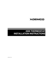ADEMCO ADEMCO 4500 Installation Instructions Manual