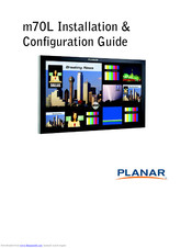 Planar m70L Installation &  Configuration Manual