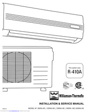 Williamson-Thermoflo 18SRA-HE Installation & Service Manual