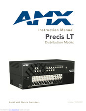 Amx Precis LT Instruction Manual