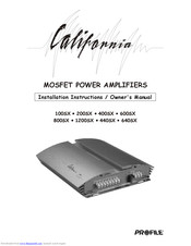 Profile California Mosfet 200SX Installation Instructions & Owner's Manual