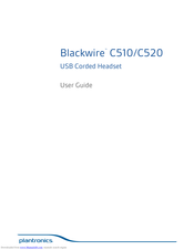 Plantronics Blackwire C520 User Manual