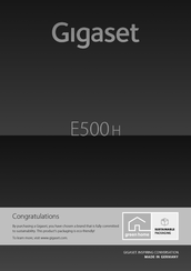 Gigaset E500H User Manual