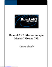 Proxim RangeLAN2 7921 User Manual