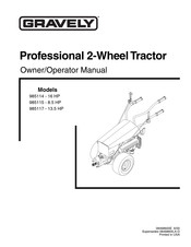 Gravely 985117 - 13.5 HP Owner's/Operator's Manual