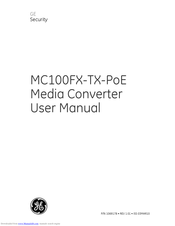 GE Security MC100FX-TX-PoE User Manual