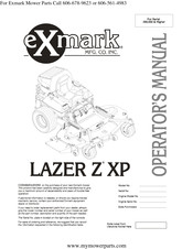 Exmark Laser Z XP LZ31DG604 Operator's Manual