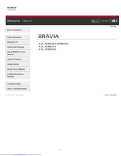 Sony Bravia KDL-42W650A I-Manual