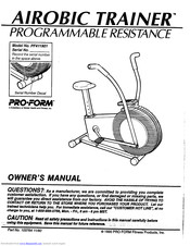 Pro-Form PF411901 Owner's Manual