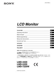Sony LUMA LMD-7220W Operating Instructions Manual