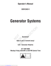 Rheem GEN12AD-V Operator's Manual