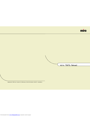 Miro TD271 Manual