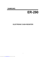 Samsung ER-290 Setup And Operation Manual