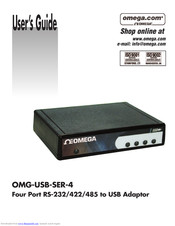 Omega OMG-USB-SER-4 User Manual