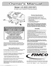 Fimco LG-3025 Owner's Manual