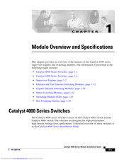 Cisco 4510R - Catalyst Switch Overview