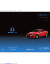 Honda 2012 CIVIC COUPE Technology Reference Manual