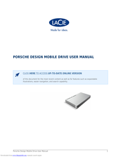 LaCie Porsche Design User Manual