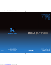 Honda 2014 Civic Hybrid Technology Reference Manual