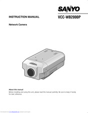 Sanyo VCC-WB2000P Instruction Manual