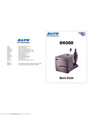 SATO DR300 Quick Manual