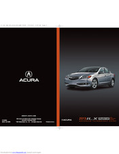 Acura Acura 2013 ILX Hybrid Advanced Technology Manual