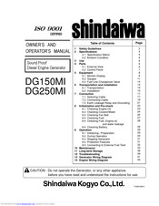 Shindaiwa DG250MI Owner's And Operator's Manual