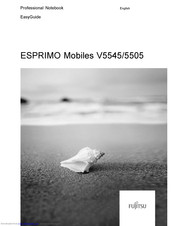 Fujitsu ESPRIMO Mobile V5505 Easy Manual