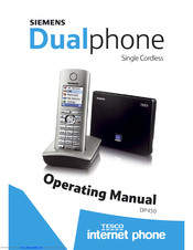 Siemens Dualphone DP450 Operating Manual
