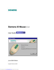 Siemens ID Mouse V 3.1 User Manual