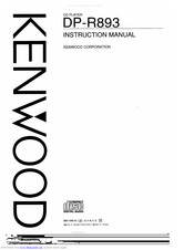 Kenwood DP-R893 Instruction Manual