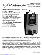 Schumacher Electric PID-760 Owner's Manual