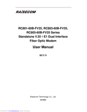 Raisecom RC801-60B-FV35 Series User Manual