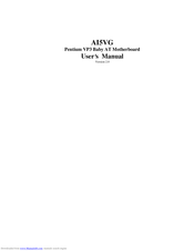 Intel AI5VG User Manual