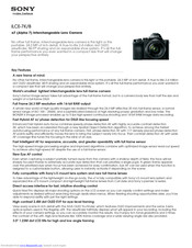 Sony ILCE-7K Specifications