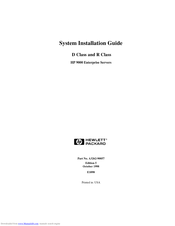 HP 9000 R Series System Installation Manual