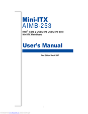 Advantech AIMB-253 Series User Manual