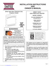 Empire Comfort Systems DVP42DP31P-2 Installation Instructions And Owner's Manual