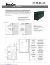 Energizer ER-PRO1400 Quick Manual
