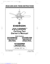 Emerson JULIANNE CF220GBZ00 Owner's Manual
