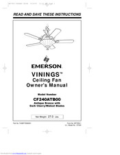 Emerson VININGS CF240ATB00 Owner's Manual