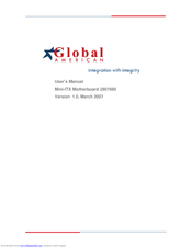 Global American 2807680 User Manual