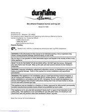 Duraflame illuma 61000 Owner's Manual