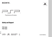 Sony PSP-2002 Safety And Support